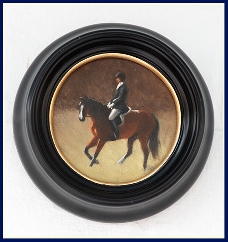 Original oil painting by Carol Lee Thompson with a dressage horse